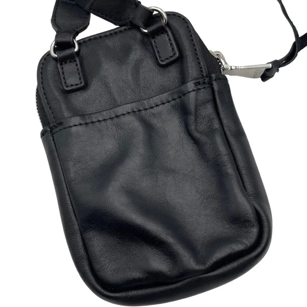 Aimee Kestenberg Black Starlight Leather Just Saying Jeweled Crossbody Bag